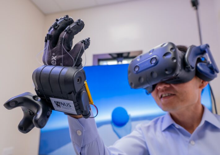 Singapore researchers develop VR glove promising users better "feel" of virtual objects